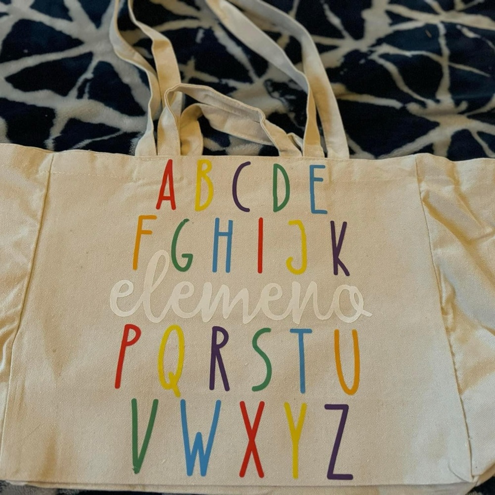 Teacher Bag, Funny Canvas Tote 15x13x7